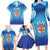 Custom Fiji Football Family Matching Long Sleeve Bodycon Dress and Hawaiian Shirt Fijian Tapa Pattern