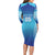 Custom Fiji Football Family Matching Long Sleeve Bodycon Dress and Hawaiian Shirt Fijian Tapa Pattern