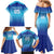 Custom Fiji Football Family Matching Mermaid Dress and Hawaiian Shirt Fijian Tapa Pattern