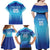 Custom Fiji Football Family Matching Off Shoulder Maxi Dress and Hawaiian Shirt Fijian Tapa Pattern