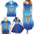 Custom Fiji Football Family Matching Summer Maxi Dress and Hawaiian Shirt Fijian Tapa Pattern