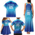 Custom Fiji Football Family Matching Tank Maxi Dress and Hawaiian Shirt Fijian Tapa Pattern