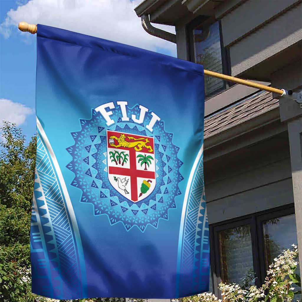 Fiji Football Garden Flag Fijian Tapa Pattern LT05 - Polynesian Pride