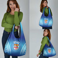 Fiji Football Grocery Bag Fijian Tapa Pattern LT05 - Polynesian Pride