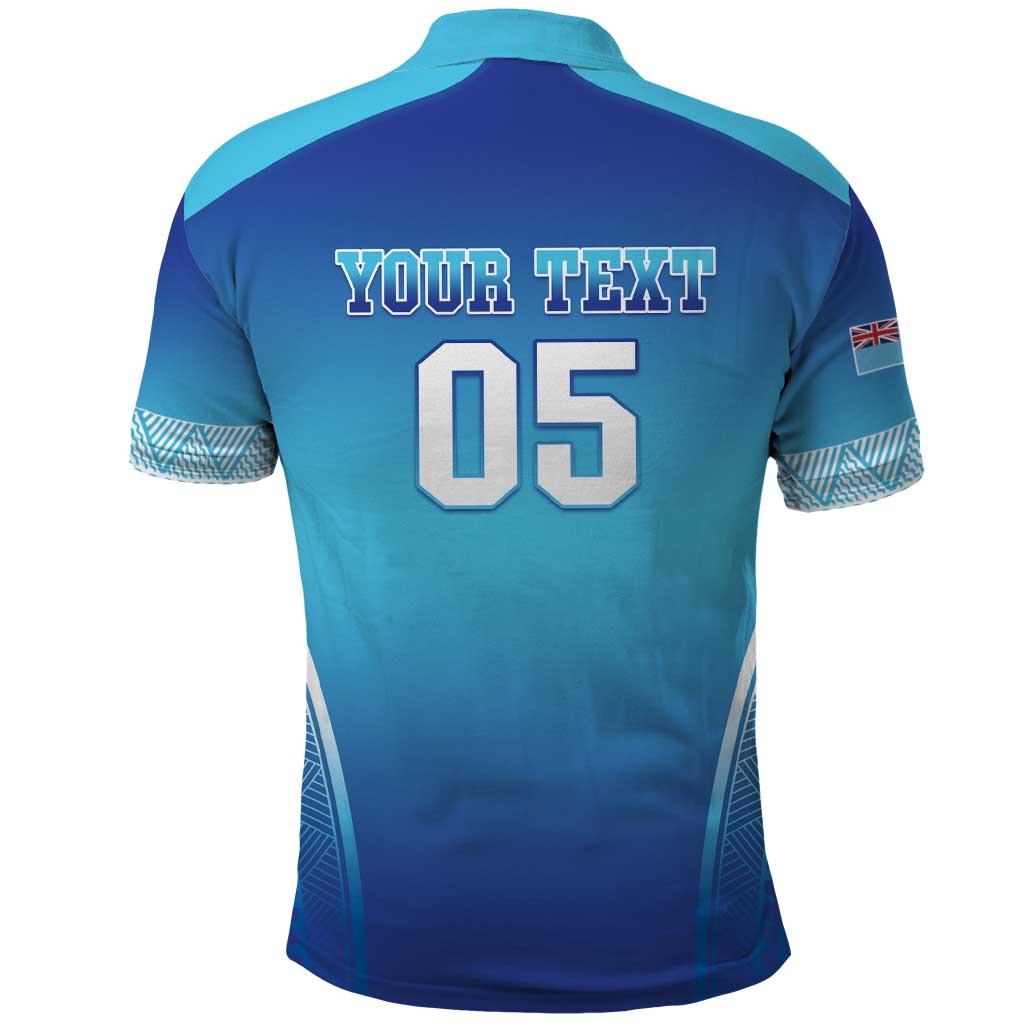 Custom Fiji Football Polo Shirt Fijian Tapa Pattern LT05 - Polynesian Pride