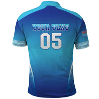 Custom Fiji Football Polo Shirt Fijian Tapa Pattern LT05 - Polynesian Pride