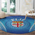 Fiji Football Round Carpet Fijian Tapa Pattern