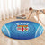 Fiji Football Round Carpet Fijian Tapa Pattern