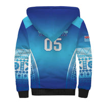 Custom Fiji Football Sherpa Hoodie Fijian Tapa Pattern LT05 - Polynesian Pride