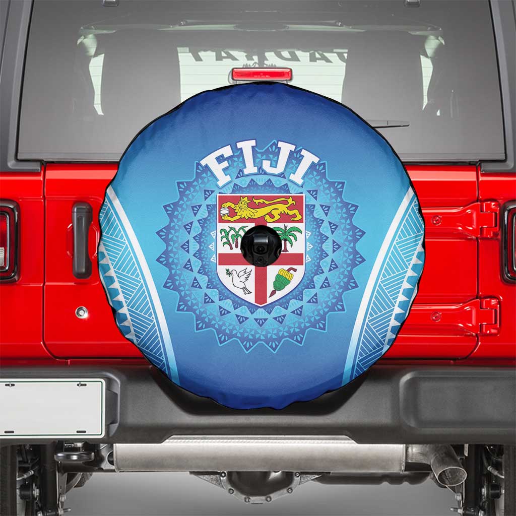 Fiji Football Spare Tire Cover Fijian Tapa Pattern LT05 - Polynesian Pride