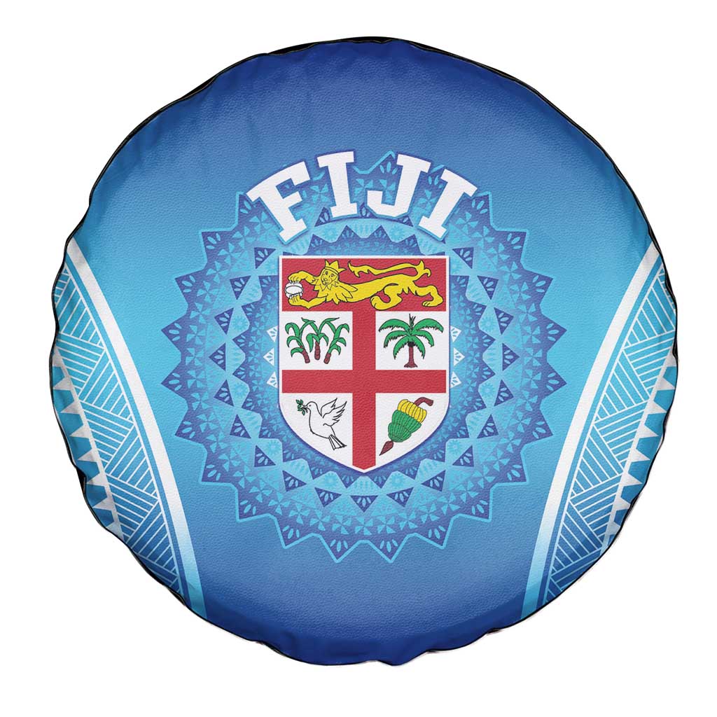 Fiji Football Spare Tire Cover Fijian Tapa Pattern LT05 - Polynesian Pride