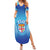 Custom Fiji Football Summer Maxi Dress Fijian Tapa Pattern