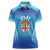 Custom Fiji Football Women Polo Shirt Fijian Tapa Pattern