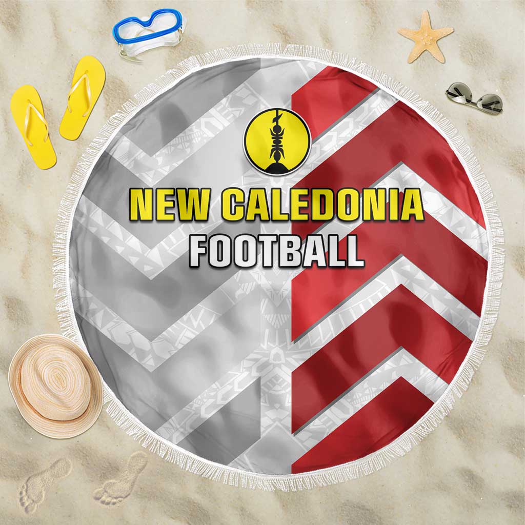 New Caledonia Football Beach Blanket Unique Style LT05 One Size 150cm Red - Polynesian Pride