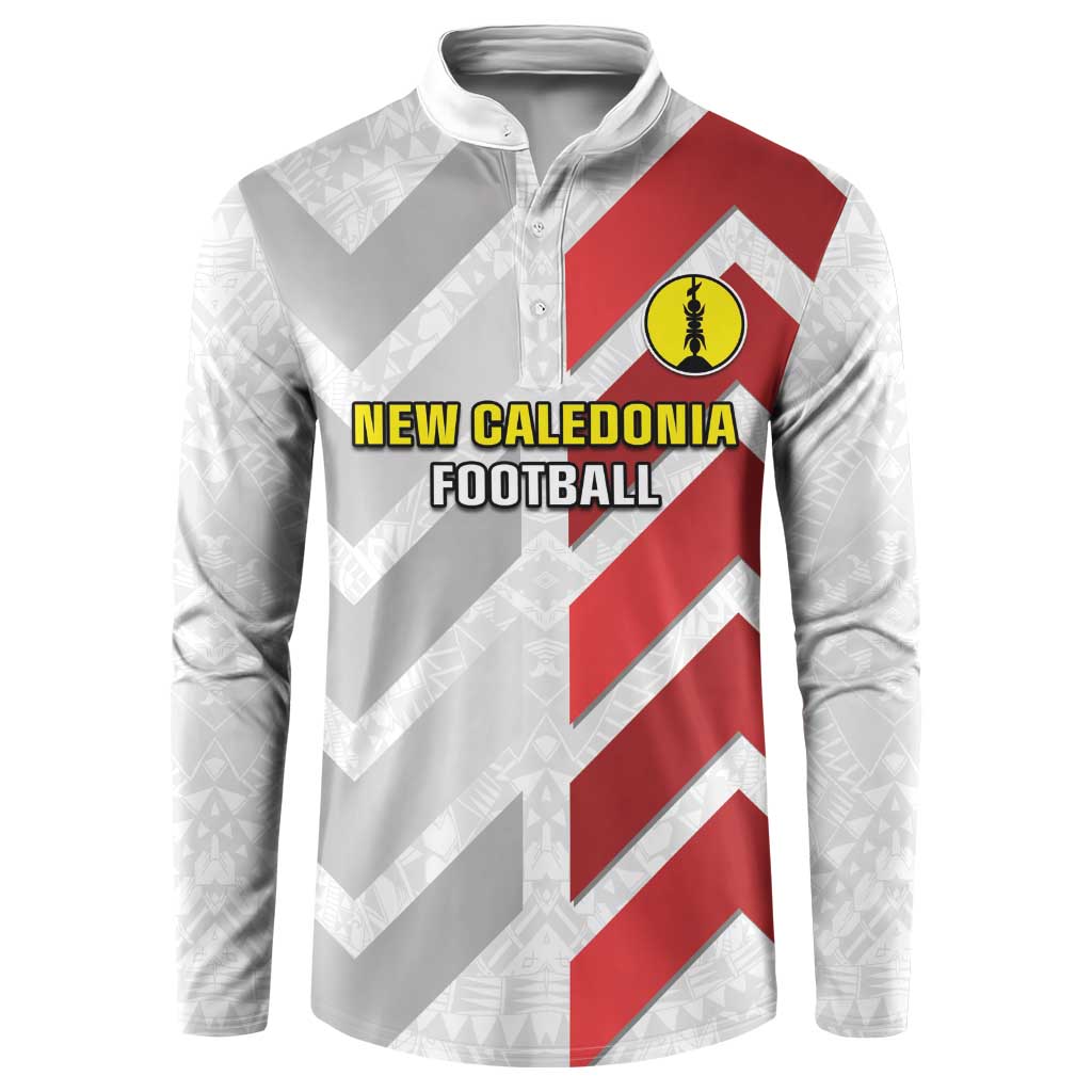 Custom New Caledonia Football Button Sweatshirt Unique Style LT05 Red - Polynesian Pride