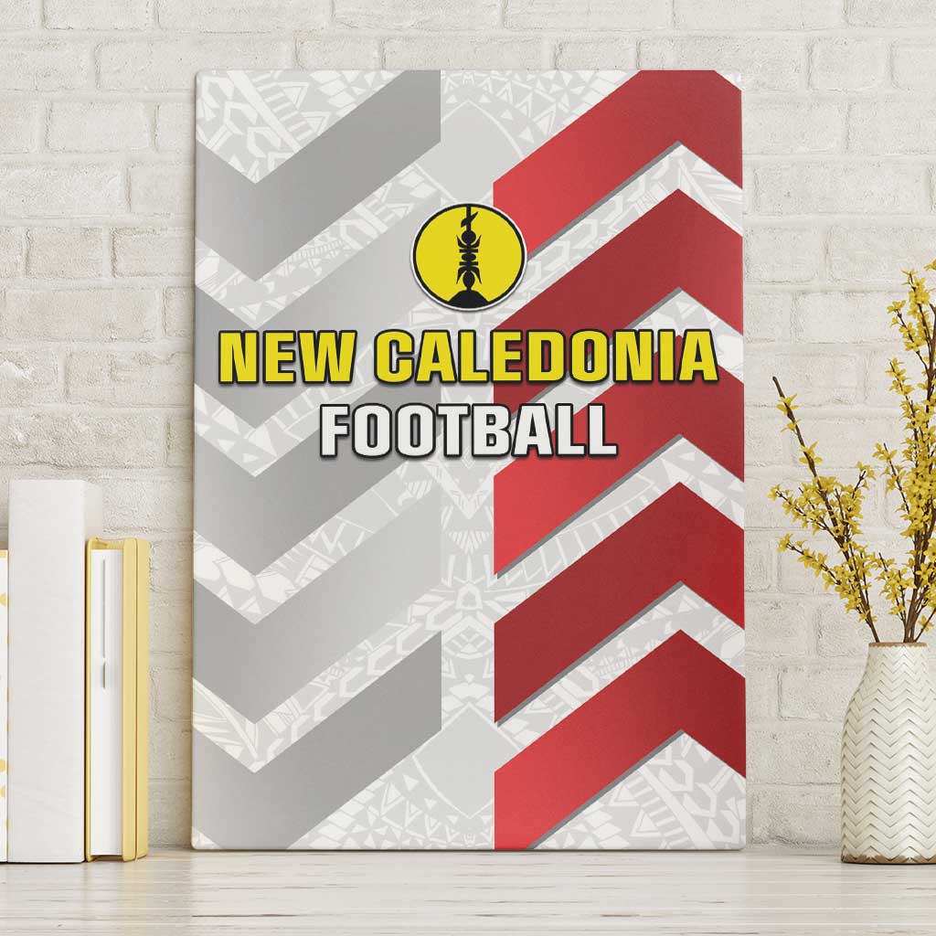 New Caledonia Football Canvas Wall Art Unique Style LT05 Without Frame Red - Polynesian Pride