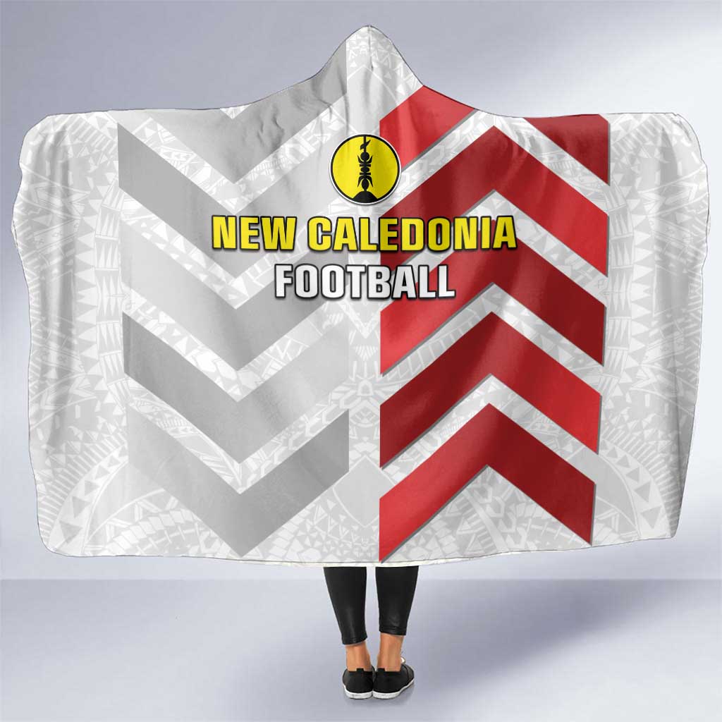 New Caledonia Football Hooded Blanket Unique Style LT05 One Size Red - Polynesian Pride