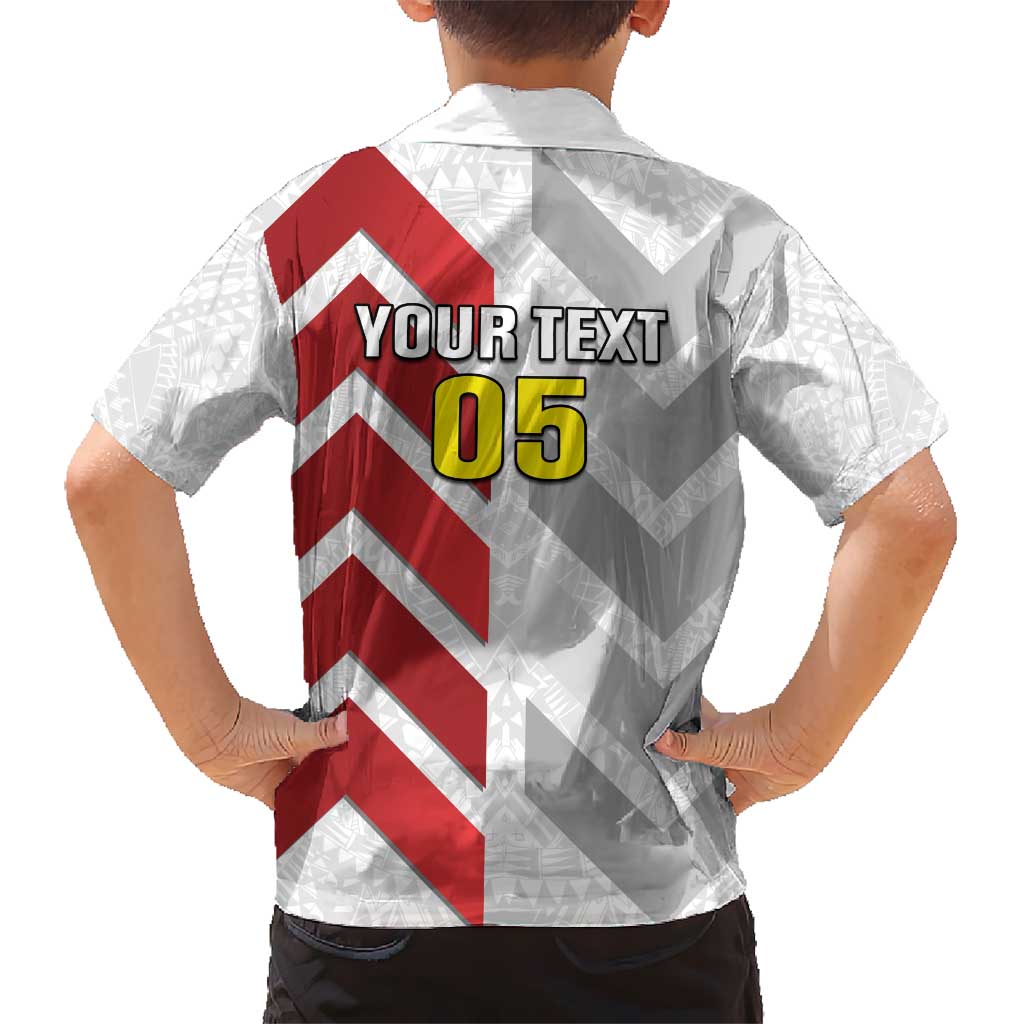 Custom New Caledonia Football Kid Hawaiian Shirt Unique Style LT05 - Polynesian Pride