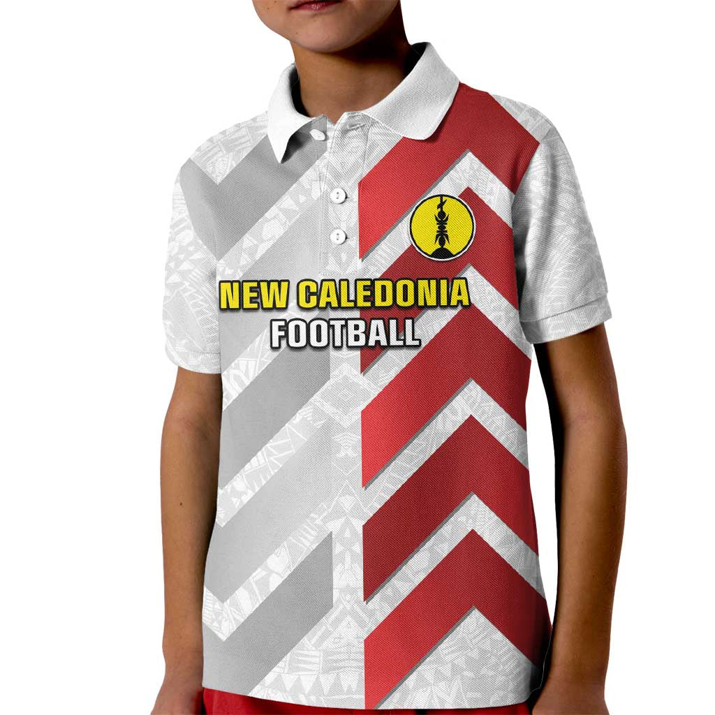 Custom New Caledonia Football Kid Polo Shirt Unique Style LT05 Kid Red - Polynesian Pride