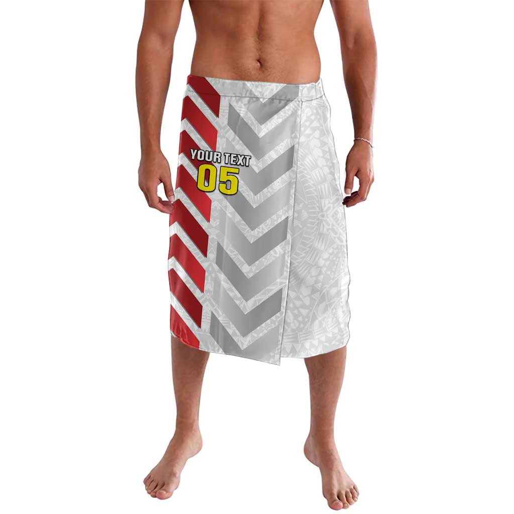 Custom New Caledonia Football Lavalava Unique Style LT05 Red - Polynesian Pride