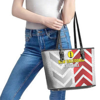 New Caledonia Football Leather Tote Bag Unique Style LT05 - Polynesian Pride