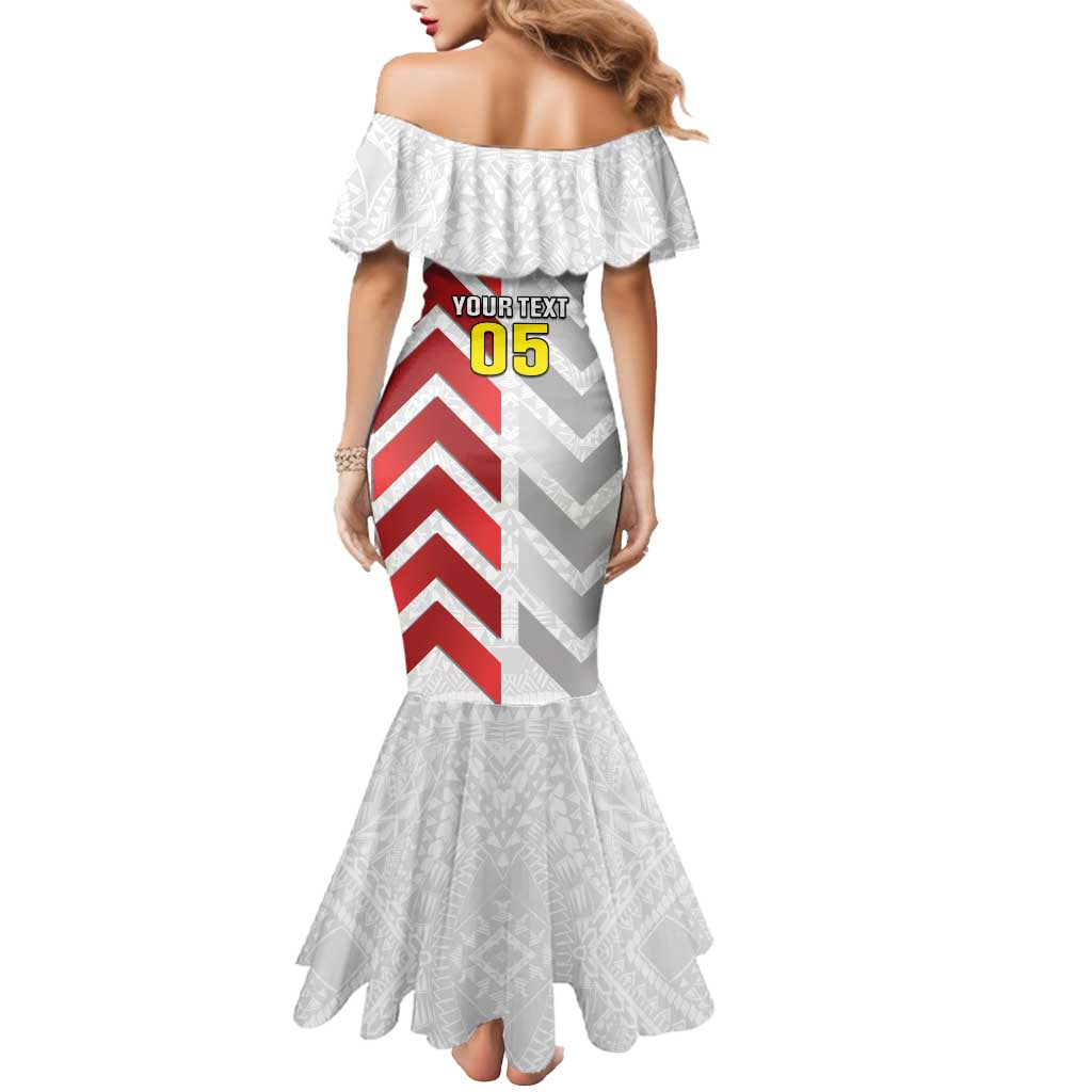 Custom New Caledonia Football Mermaid Dress Unique Style LT05 - Polynesian Pride