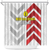 New Caledonia Football Shower Curtain Unique Style LT05 Red - Polynesian Pride