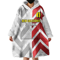 Custom New Caledonia Football Wearable Blanket Hoodie Unique Style LT05 - Polynesian Pride