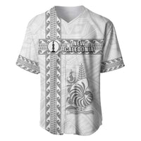 Custom New Caledonia Football Baseball Jersey Go The Kagus LT05 White - Polynesian Pride