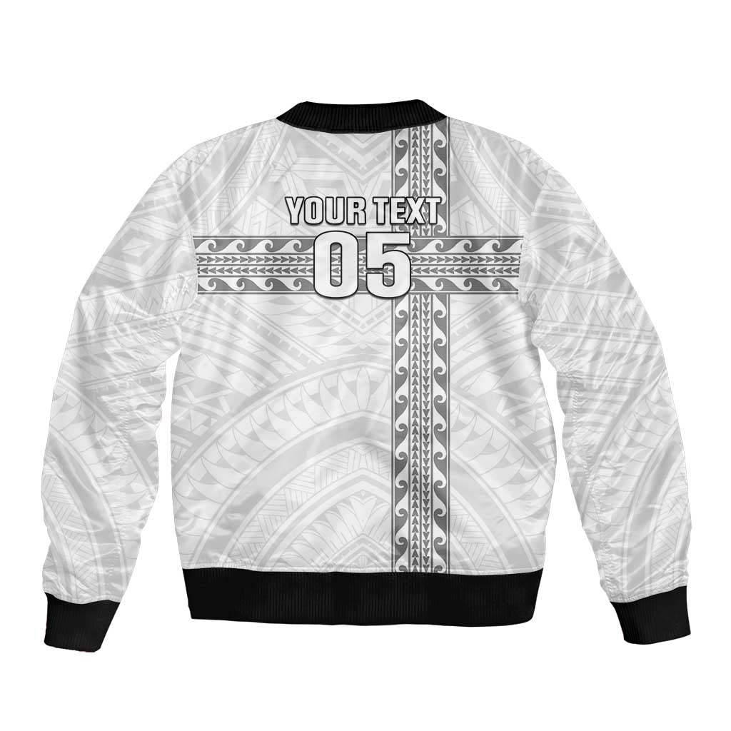 Custom New Caledonia Football Bomber Jacket Go The Kagus LT05 - Polynesian Pride