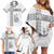 Custom New Caledonia Football Family Matching Off Shoulder Short Dress and Hawaiian Shirt Go The Kagus