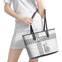 New Caledonia Football Leather Tote Bag Go The Kagus LT05 - Polynesian Pride