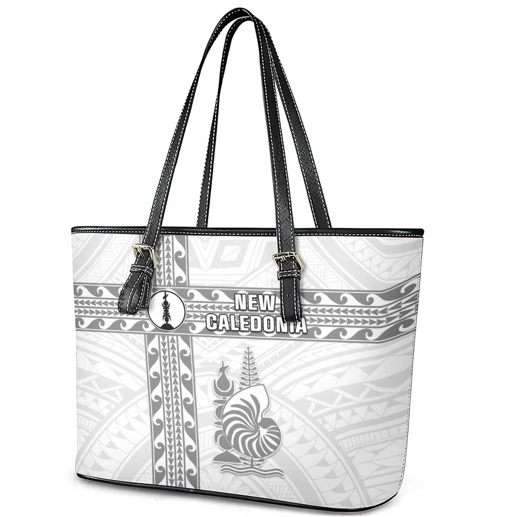 New Caledonia Football Leather Tote Bag Go The Kagus LT05 - Polynesian Pride