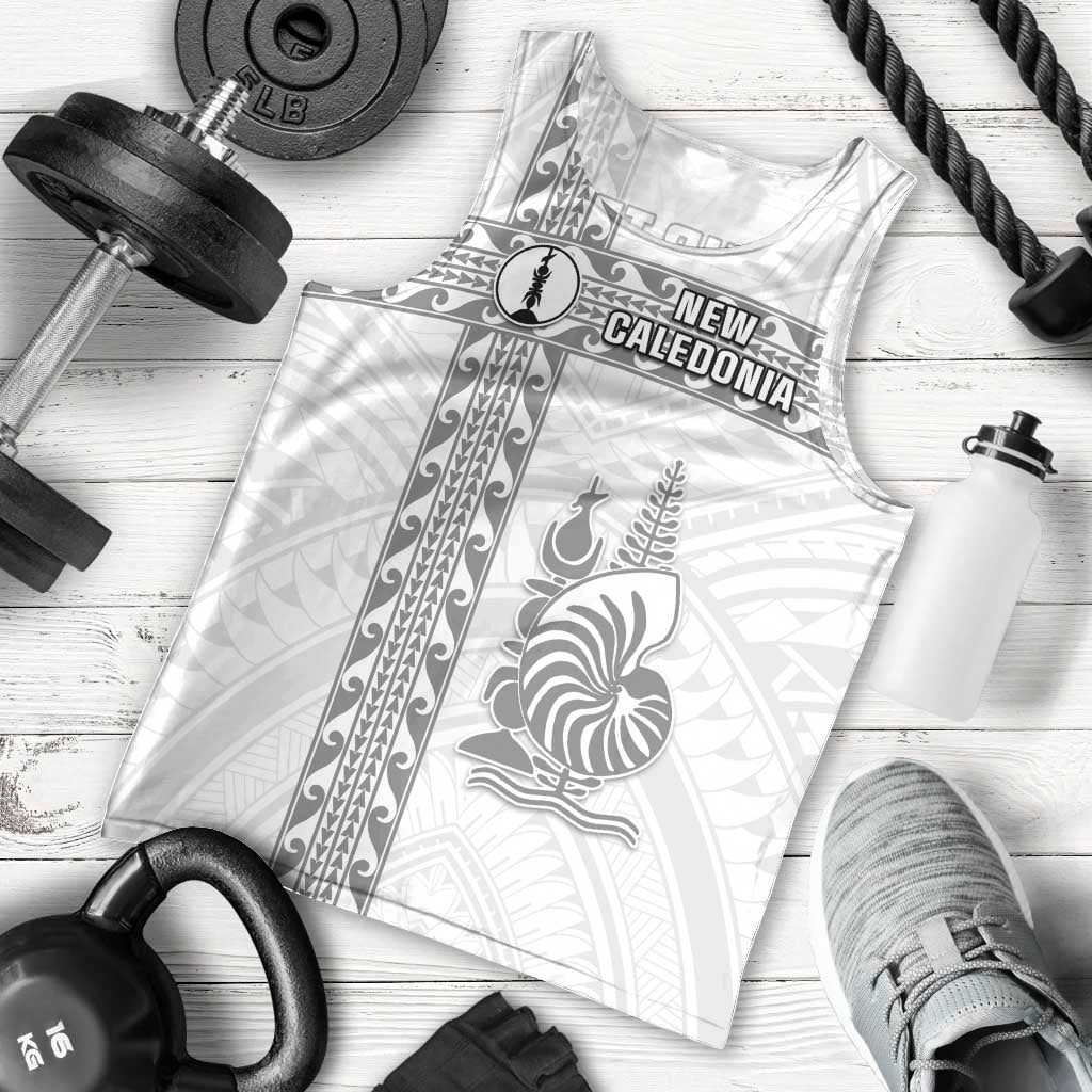 Custom New Caledonia Football Men Tank Top Go The Kagus LT05 - Polynesian Pride