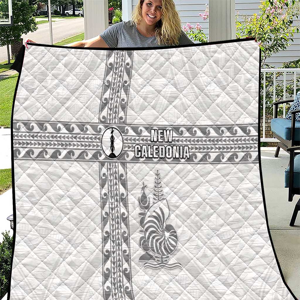 New Caledonia Football Quilt Go The Kagus LT05 White - Polynesian Pride