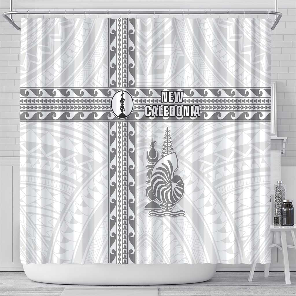 New Caledonia Football Shower Curtain Go The Kagus LT05 - Polynesian Pride