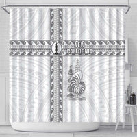 New Caledonia Football Shower Curtain Go The Kagus LT05 - Polynesian Pride
