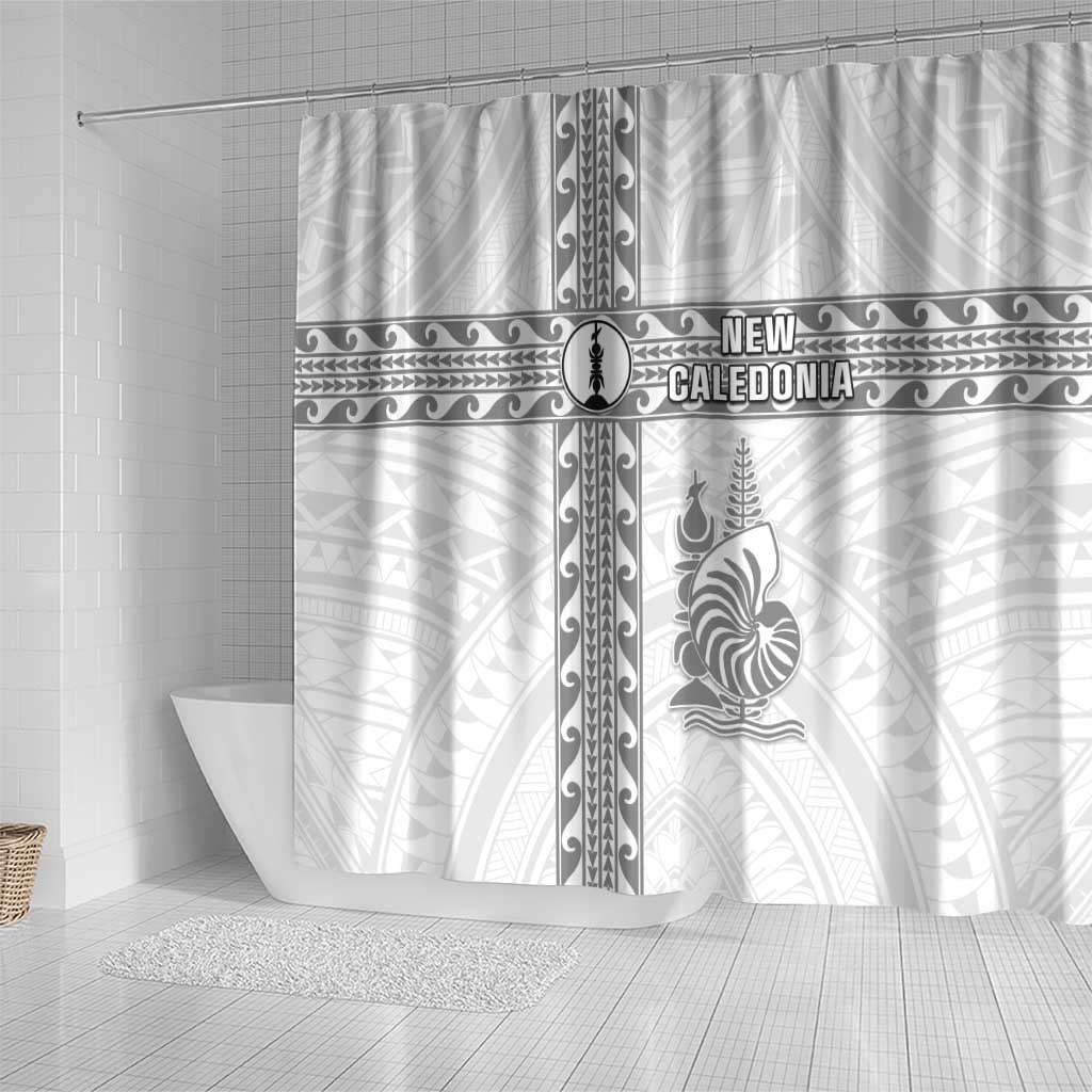 New Caledonia Football Shower Curtain Go The Kagus LT05 - Polynesian Pride