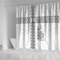 New Caledonia Football Shower Curtain Go The Kagus LT05 - Polynesian Pride