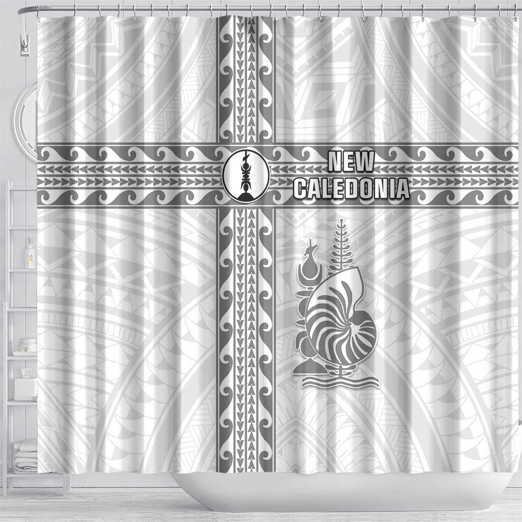 New Caledonia Football Shower Curtain Go The Kagus LT05 - Polynesian Pride