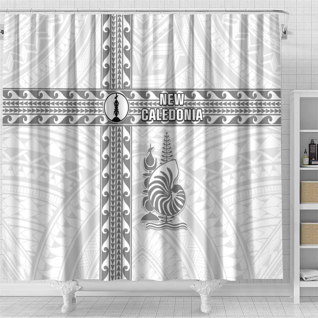 New Caledonia Football Shower Curtain Go The Kagus LT05 - Polynesian Pride