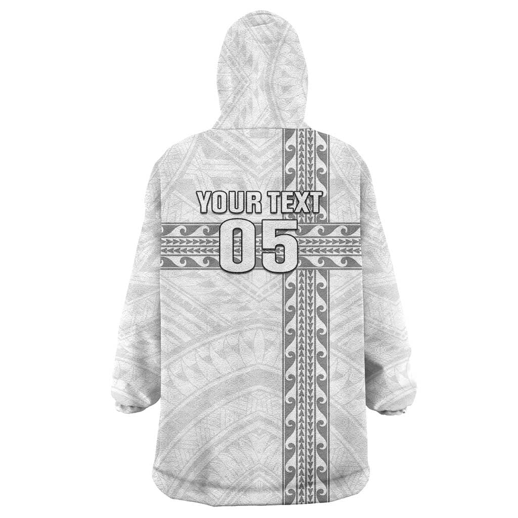 Custom New Caledonia Football Wearable Blanket Hoodie Go The Kagus LT05 - Polynesian Pride