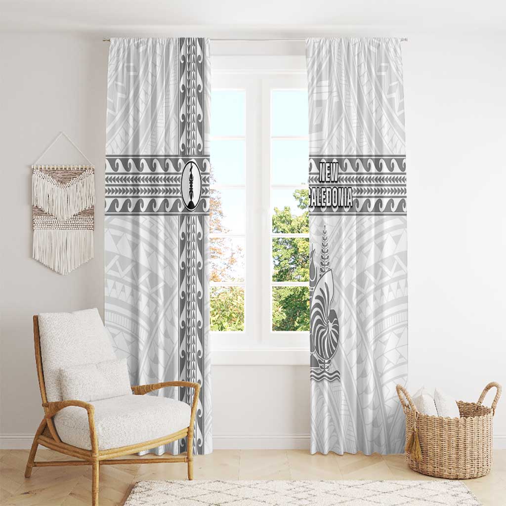 New Caledonia Football Window Curtain Go The Kagus LT05 - Polynesian Pride