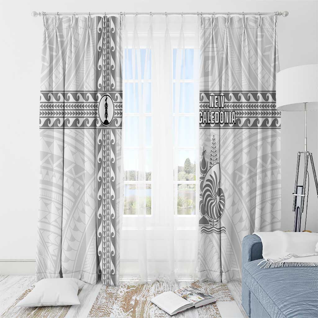 New Caledonia Football Window Curtain Go The Kagus LT05 - Polynesian Pride