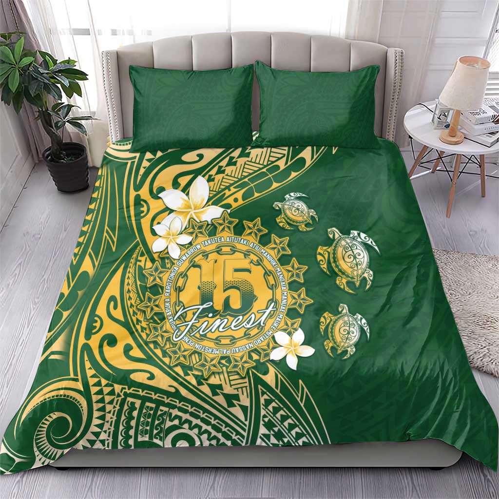 Cook Islands 15 Finest Bedding Set Plumeria Polynesian Turtle LT05 - Polynesian Pride
