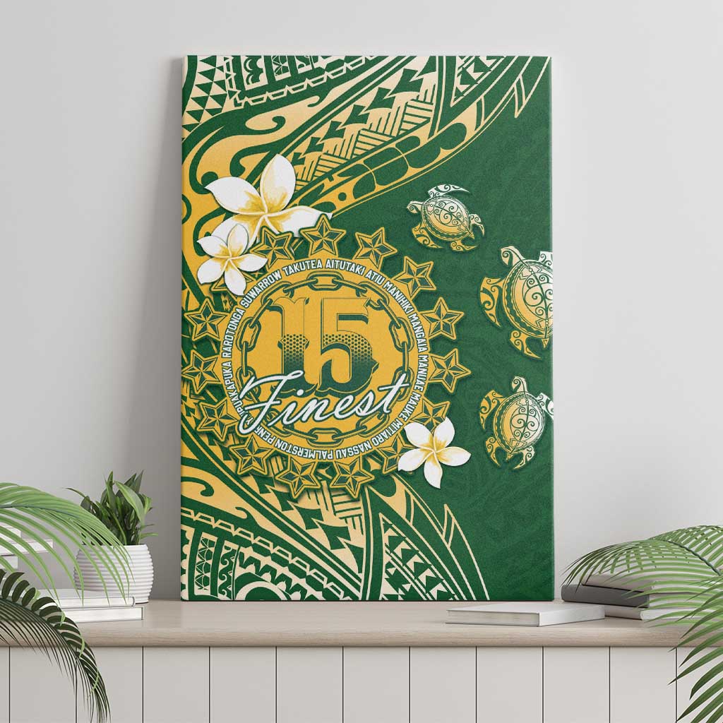 Cook Islands 15 Finest Canvas Wall Art Plumeria Polynesian Turtle LT05 - Polynesian Pride