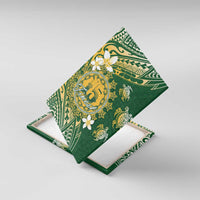 Cook Islands 15 Finest Canvas Wall Art Plumeria Polynesian Turtle LT05 With Frame Green - Polynesian Pride