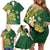 Cook Islands 15 Finest Family Matching Off Shoulder Short Dress and Hawaiian Shirt Plumeria Polynesian Turtle