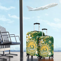 Cook Islands 15 Finest Luggage Cover Plumeria Polynesian Turtle LT05 - Polynesian Pride
