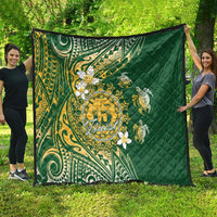 Cook Islands 15 Finest Quilt Plumeria Polynesian Turtle LT05 - Polynesian Pride